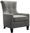 Mercury Gray Accent Chair - Acacia