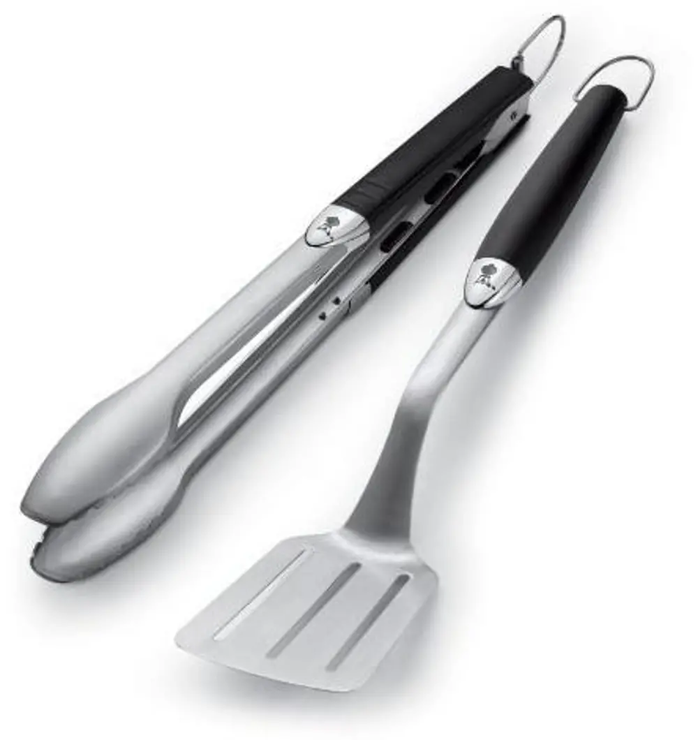 6625,TOOL-SET Weber Two Piece Stainless Steel Barbecue Tool Set-1