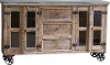 Natural Wood and Galvanized Metal Cabinet-2