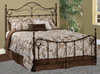 1249METALBED50 Pewter Queen Metal Bed - Bennett