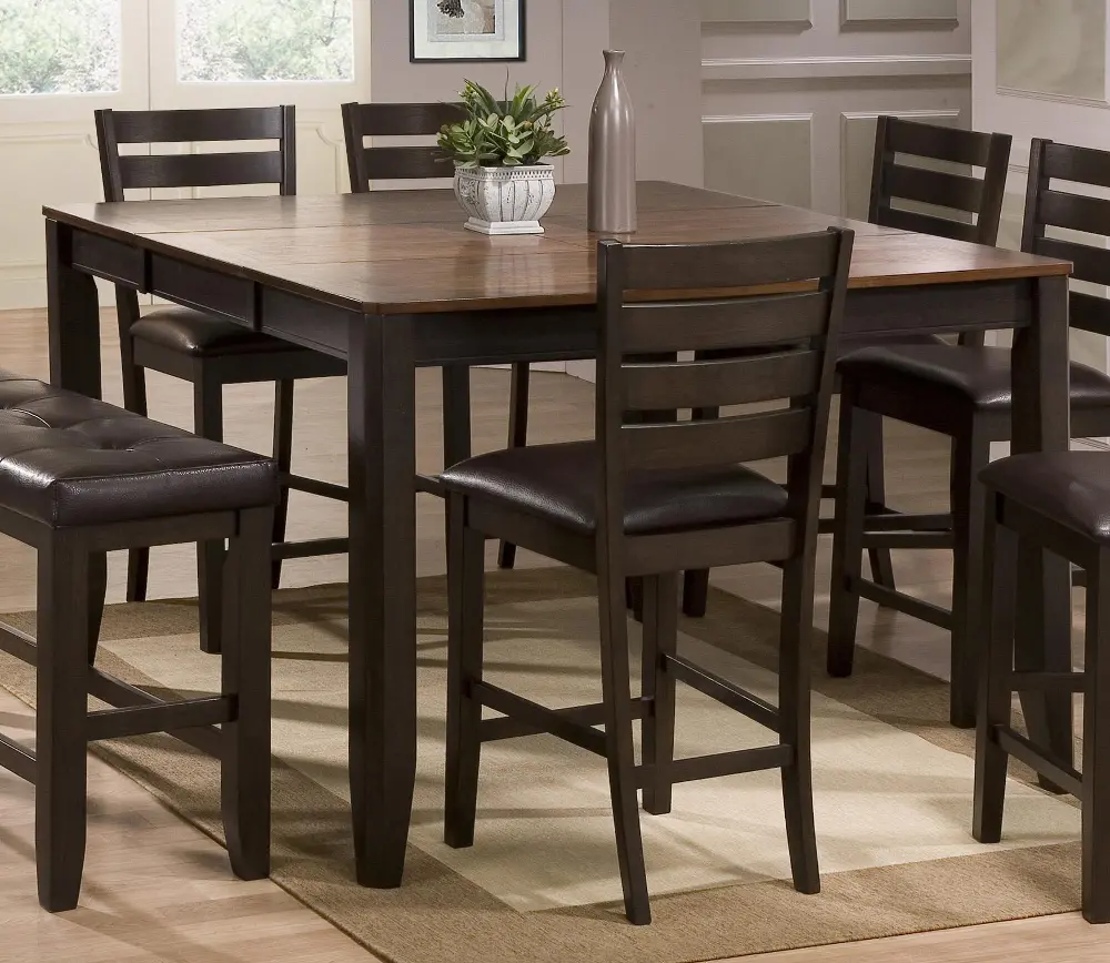 Brown Counter Height Dining Table - Elliott -1