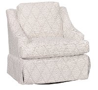 32 Inch Tusk Upholstered Swivel Glider