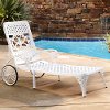 Whtie Chaise Outdoor Lounge Chair - Biscayne