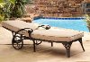 Bronze Chaise Outdoor Lounge Chair with Taupe Cushion - Biscayne-2