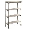 Multi- Purpose 4-Tier Storage Shelf - Orleans Marble-2