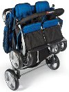 Blue 4-Passenger Stroller-2