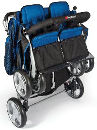 Blue 4-Passenger Stroller-2