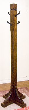 Dark Chocolate Coat Rack with Railroad Spikes