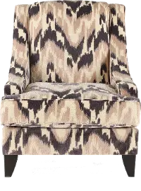 Spartan Modern Latte & Charcoal Gray Accent Chair