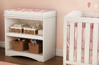 2260334 Pure White Changing Table - Peak-a-Boo -2