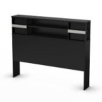 3107093 Black Full Bookcase Headboard - Step One