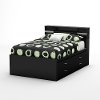 3107209 Black 4-Drawer Full Size Storage Bed - Step One -2