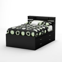 3107209 Black 4-Drawer Full Size Storage Bed - Step One -2