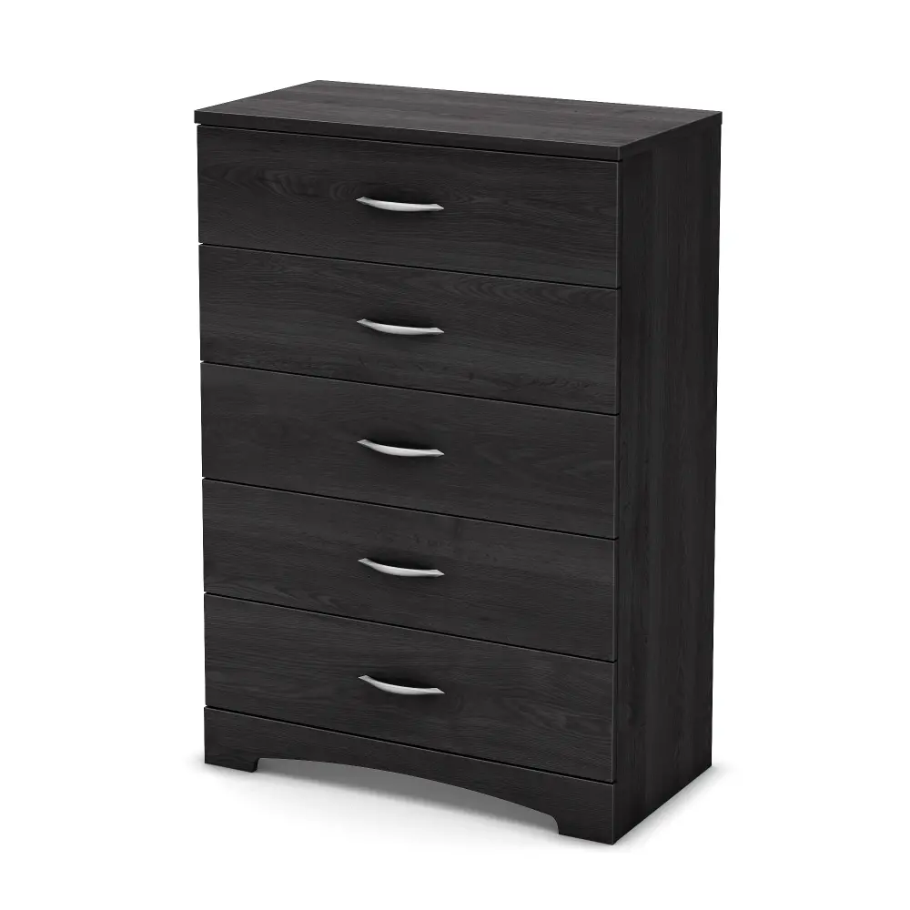 3137035 Gray Oak 5-Drawer Chest of Drawers - Step One-1