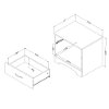 3137062 Gray Oak Drawer Nightstand - Step One -5