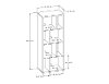 5159731 Chocolate Shelving Unit with 8 Compartments - Reveal-1