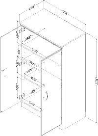 7206970 Cherry Storage Cabinet - Morgan-2