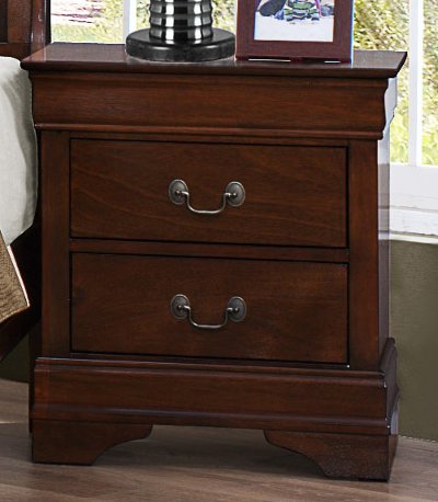 Mayville Brown Cherry Traditional Nightstand