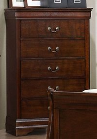 Traditional Brown Cherry Chest of Drawers - Mayville