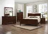 Mayville Cherry 4 Piece King Bedroom Set