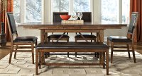 Brandy 5 Piece Dining Set with Upholstered Chairs - Santa Clara