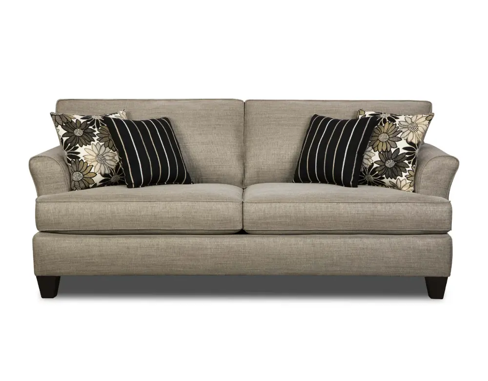 Mystery 84 Inch Stone Upholstered Sofa-1