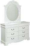 Clearance Jessica White Traditional 6-Drawer Dresser