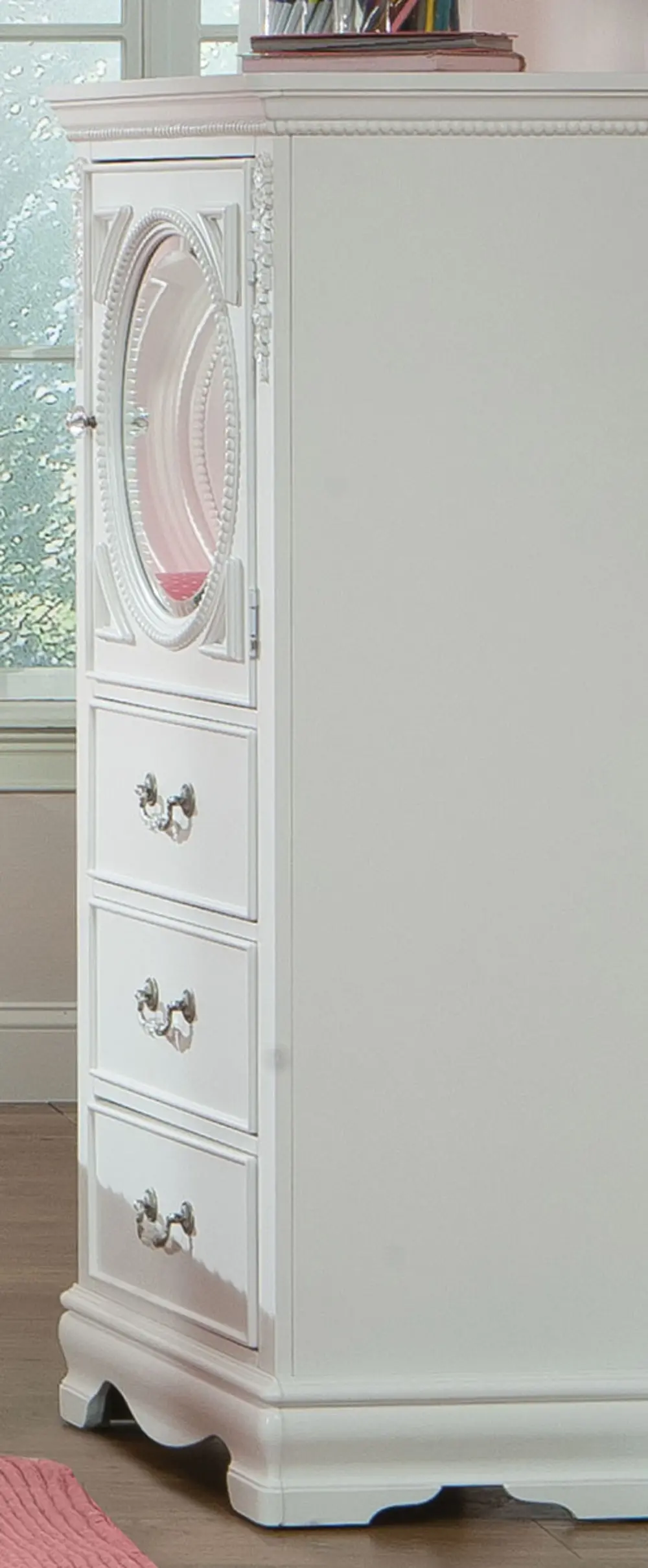 Jessica White Traditional Lingerie Chest of Drawers-1