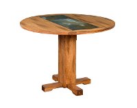 Drop Leaf Round Dining Table - Sedona