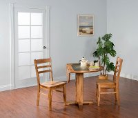 Drop Leaf Round Dining Table - Sedona -2