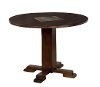 Chocolate Drop Leaf Round Dining Table - Santa Fe