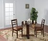 Chocolate Drop Leaf Round Dining Table - Santa Fe -2