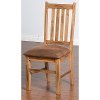 Rustic Oak Upholstered Side Chair - Sedona