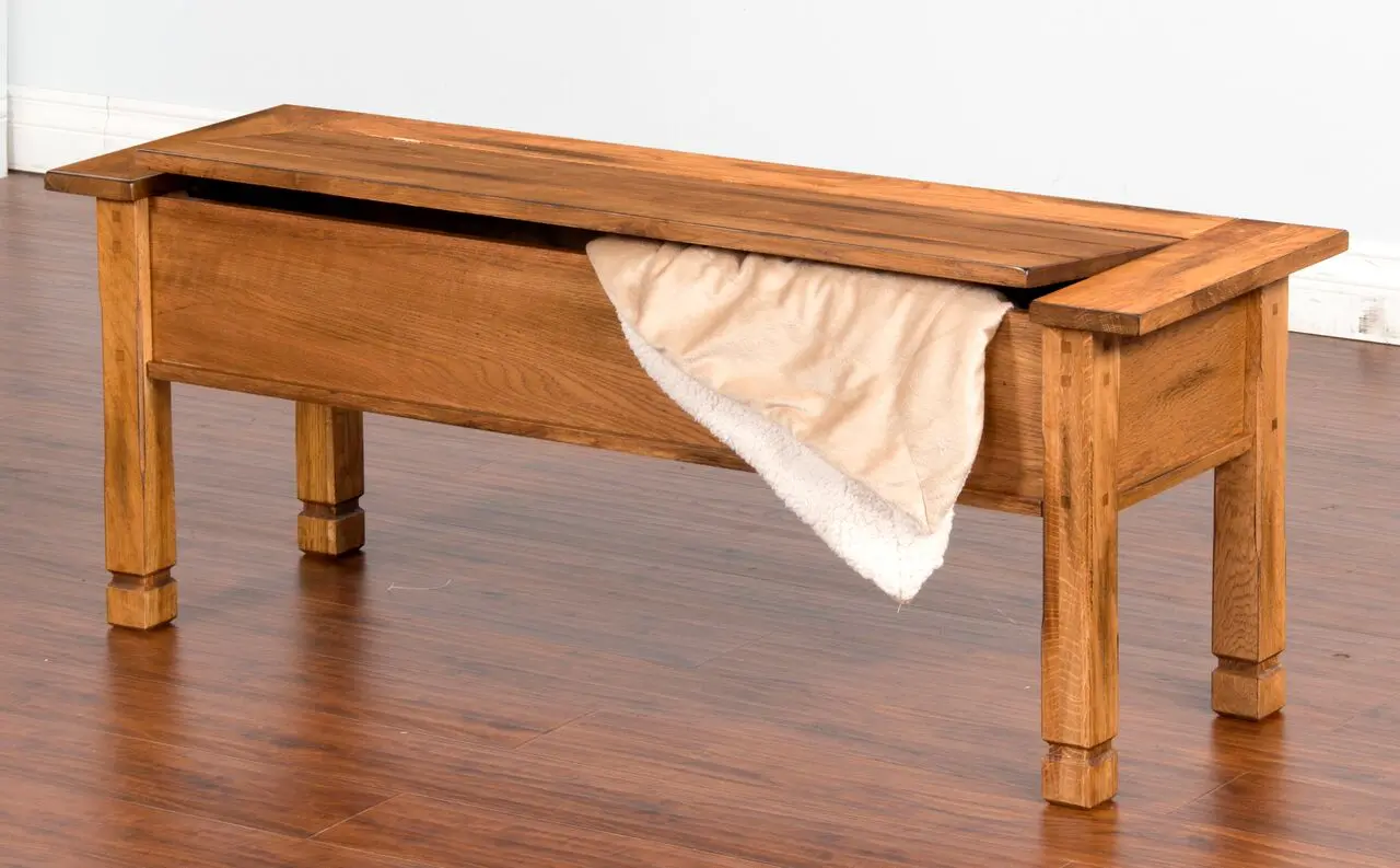 Rustic Storage Bench - Sedona -1