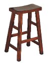 Saddle Seat Counter Height Stool (24 Inch) - Santa Fe -2