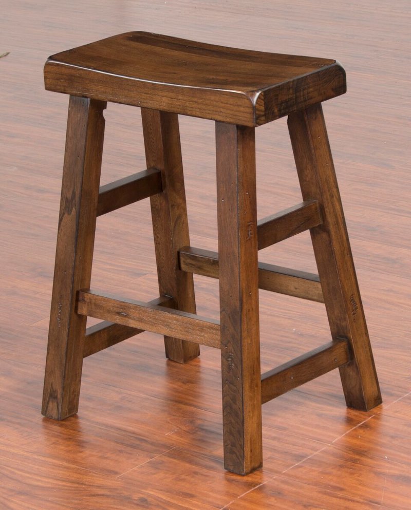 Saddle Seat Counter Height Stool 24 Inch Santa Fe Rc Willey