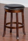 Swivel Counter Height Stool (24 Inch) - Cappuccino