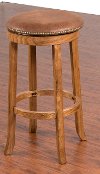Rustic Brown 30 Inch Swivel Bar Stool - Sedona
