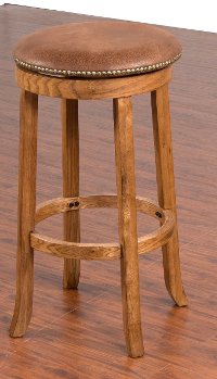 Rustic Brown 30 Inch Swivel Bar Stool - Sedona
