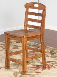 Ladderback Counter Height Stool (24 Inch) - Sedona