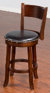 Swivel Counter Height Stool (24 Inch) - Cappuccino
