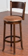 Brown 30 Inch Swivel Bar Stool - Santa Fe