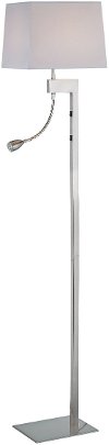 Silver Floor Lamp with Task Lamp