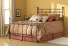 B4114-3 Hammered Brown Twin Metal Bed - Dexter