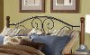 B9227-3 Black & Walnut Twin Headboard - Doral -1