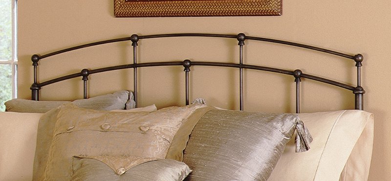 Black Walnut Twin Metal Headboard Fenton Rc Willey Furniture
