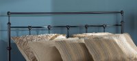 B4215-3 Mahogany Gold Metal Twin Headboard - Winslow