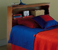 51A653 Maple Twin Bookcase Headboard - Barrister