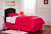 51B543 Black Slatted Twin Headboard - Finley