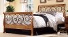 B91D0-4 Brown & Honey Oak Full Size Bed - Dunhill